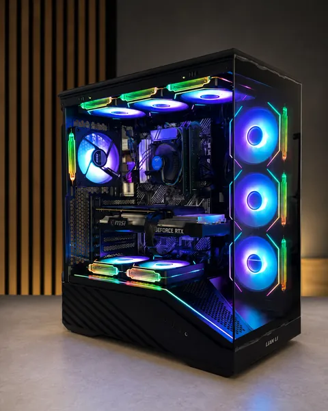 RGB Panoramic custom PC built by The Tech Bench