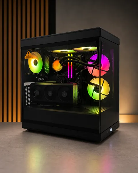 Black Showcase custom PC built by The Tech Bench