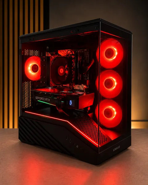Red Performance custom PC built by The Tech Bench