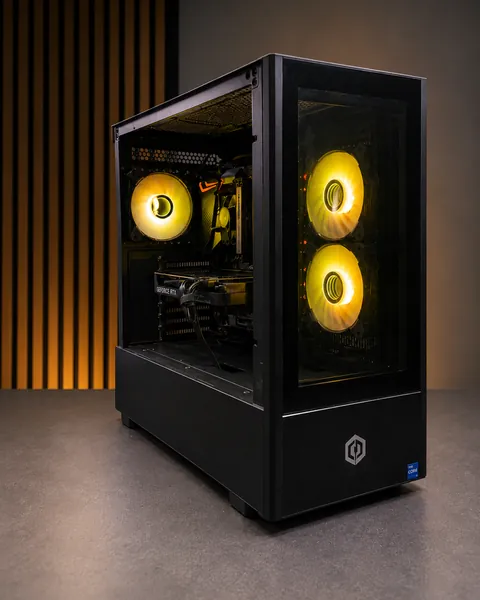 Black Gold custom PC built by The Tech Bench